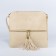 Cross-Bodi Bag on a zipper, beige color
