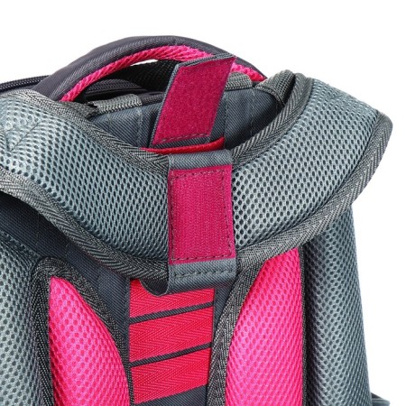 School backpack 38 x 30 x 16 cm, ergonomic back, stavia "cat family", gray-10