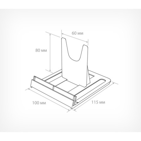 Universal adjustable large, 11.5 × 10 × 8 cm, 3 mm plexiglass-3