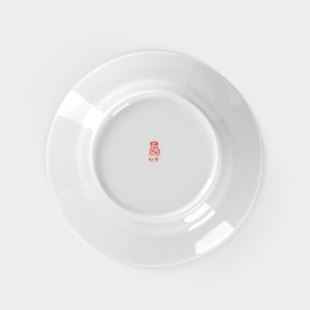 Porcelain plate "Dragonfly", d = 17.5 cm, white-3