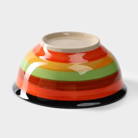 Boronnik ceramic shade "India", 450 ml, d = 14 cm, color orange color-2