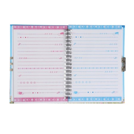 Notebook in a gift box, on a lock, A6+, 50 sheets, line "Umbrella", mix-4