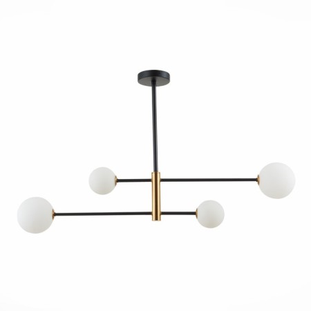 Ceiling EVOLUCE lamp. Sle220103-04. Arcola. 4x5 watts, G9, 4000k, 98x98x58 cm, black color, bronze-5
