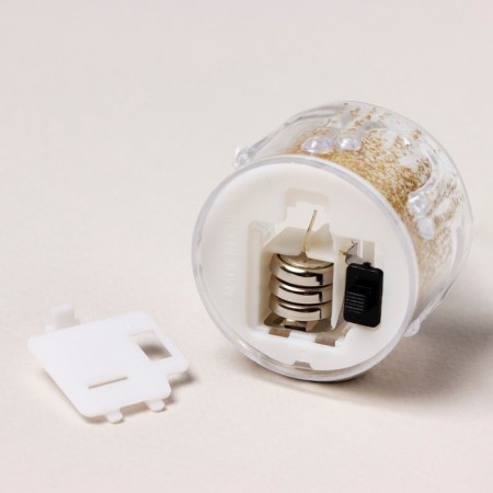 LED candle, mod. SV-24 "Gold", 5 x 3.8 cm.-2