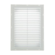 Ventilation grate TDM SQ1807-0083, 183 x 253 mm, detachable, with a mosquito net, white
