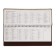 Planing UNSIDED 64 sheets on the crest Velvet, hard cover, artificial leather, block 70 g/m2, brown