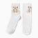 Women's socks kaftan "bear" size 36-39 (23-25 ​​cm), milk