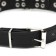 Collar "Sirius", leatherette with rivets, 56 x 3 cm, Osh 42-52, black