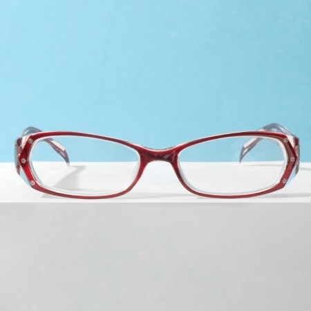 Ready glasses east 8852, burgundy color, bending pipe, -3.5-5
