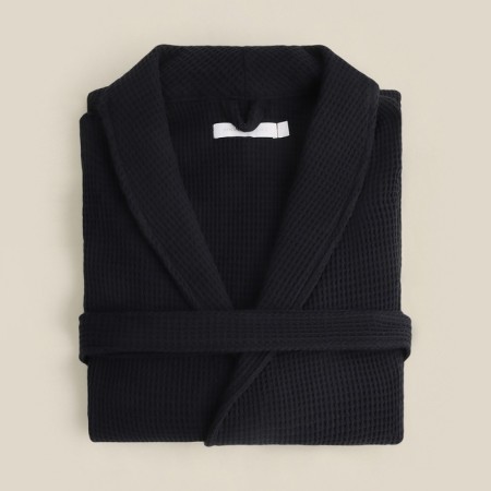Wafel dressing gown men's SL Home: Basic "Dark Mare", size M, 100% cotton, 300 g/m2-12
