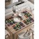 A set of napkins for setting the table "Vinyl plates", rectangular, rounded edges, size 30x46 cm, 4 pcs