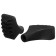 A set of protective caps for tracking sticks, shoes, 2 pcs., Black color