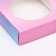 Box the team with a window, "pink-blue", 11.5 x 11.5 x 3 cm