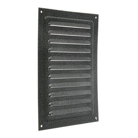 Ventilation grate Zein Lux RM1724SR, 170 x 240 mm, with a grid, metal, silver-3