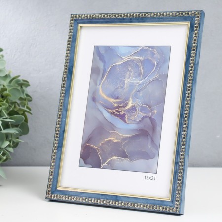 Photo frame Plastic "Kame" 15x21 cm, turquoise-1