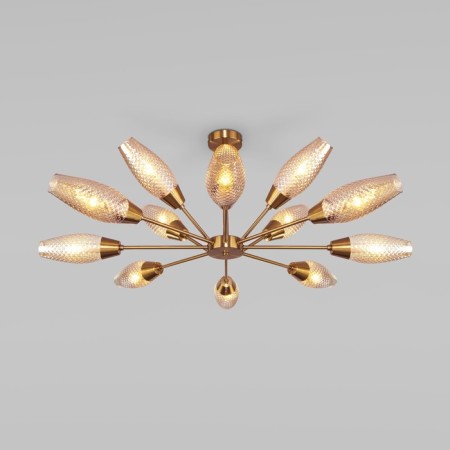 Ceiling chandelier with Thalia, 60W, E14, 98x98x55 cm