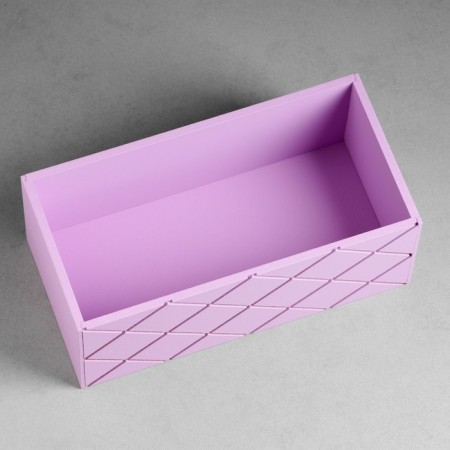 Wooden Kashpo "Hellas Bolshaya, Nete", 25 × 12.5 × 10 cm lilac-2
