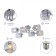 Alana 9113-306 6he27 40W chandelier