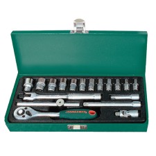 Set of end heads Jonnesway S04H2118S, 18 items