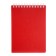 Notepad A6, 80 sheets of a cage, on the crest of canvas is red, plastic cover, micropercitual for separation