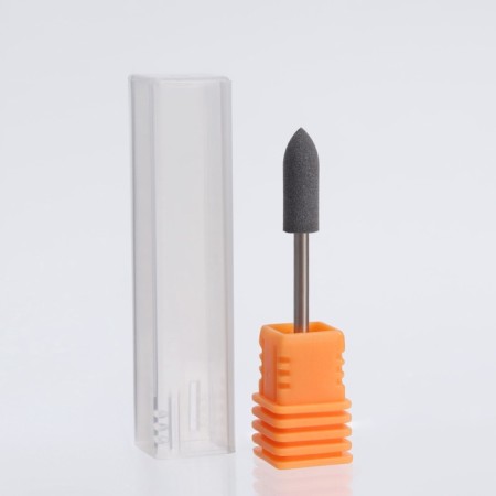 Silicone cutter for polishing, medium, 5 × 16 mm, in a plastic case, black color-2