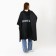 Rawland adult poncho "Personality", on buttons, oversize, black color