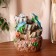 Dolphins fountain of shells, 11x16x24 cm (with backlight)