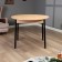 Round kitchen center, 1000x1000x750, oak craft gold