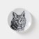 Porcelain plate "Lynx", D = 17.5 cm, white