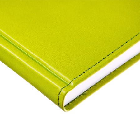 Delivery of a non -stated A5, 160 Vivevella sheets, artificial leather cover, corner perforation, light green-10