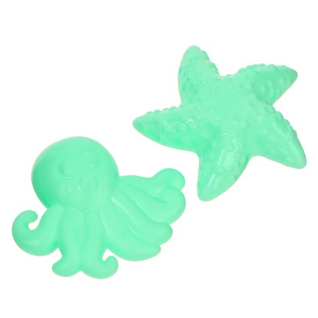 Kinetic sand, 2 molds, 200 gr, blue color-4