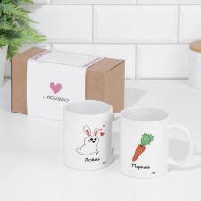 A set of mugs for two, sublimation 