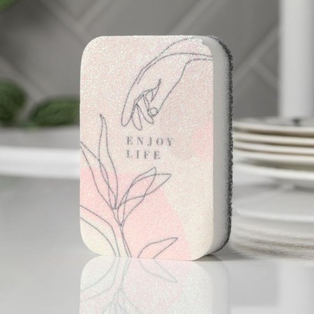 Foam -sponge Enjoy Life 9x6 cm