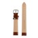Watch strap, 16 mm, genuine leather, L-20 cm, brown
