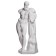 Gypsum figure Hercules statue, 27.5 x 27.5 x 74 cm
