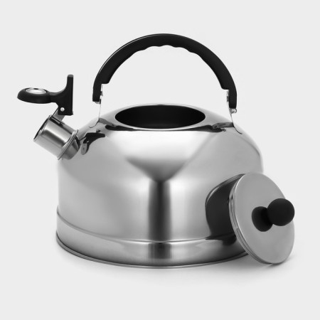 A kettle with a stainless steel whistle "family", 2.8 liters-3