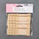 Brutter's clatter for a bra, 3 rows 2 hooks, 3.2 × 10.5 cm, 5 pcs, beige color