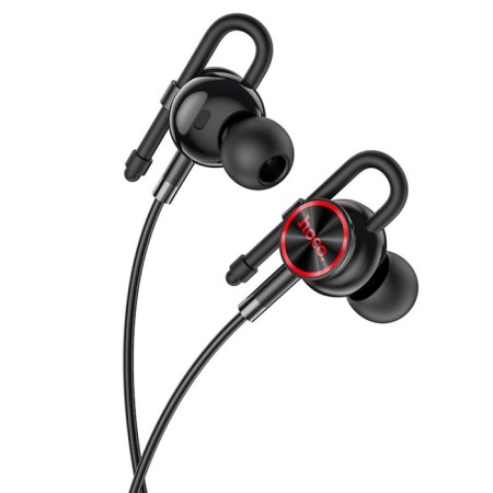 Hoco M84 headphones, wired, vacuum, microphone, 1.2 m, black