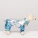 Kombinson "Shine", size 14 (DS 32 cm, OG 42 cm, Osh 31 cm), silver-blue
