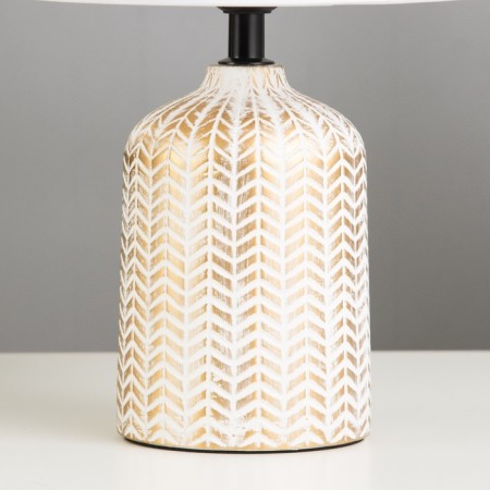 Berte table lamp E27 40W white-gold 20x20x32 cm-2