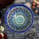 Rishtan ceramics "Patterns", 18 cm, large, blue