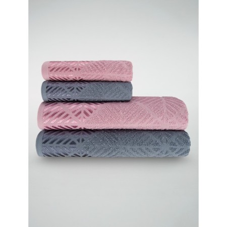 A set of terry towels Sunset & Twilight, size 50x80 cm-2 pcs, 70x130 cm-2 pcs, multicolor 1024-5