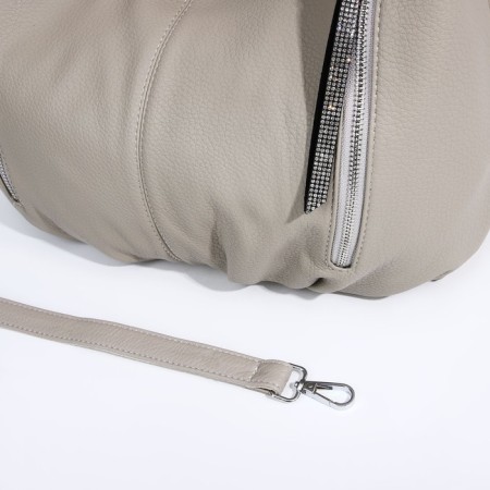 Lurch bag with a zipper, 3 outer pockets, color gray color-5