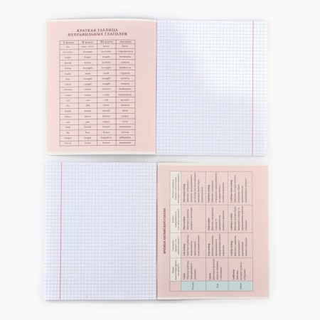 Substantial notebook A5, 48 liters on the paper clip "Silhouette. English" Soft touch lamp, Uf lacquer-2