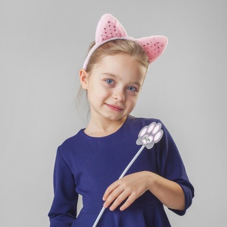 Carnival set "cat", rim, ears, tail, magic wand-2