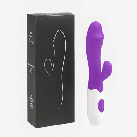Vibrator-Roller "WOW", 30 modes, clitoris stimulator and points G, IP67, purple-4