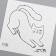Tattoo on the body Black "Cats Mouse" 6x6 cm