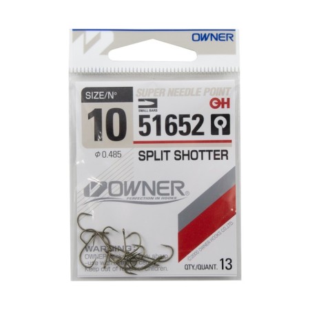 The hook Owner Split Shotter MH-11 Green No. 10, 13 pcs.-2