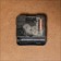 Carting clock is wall-mounted, interior "sunset", smooth move, 57 x 35 x 4 cm