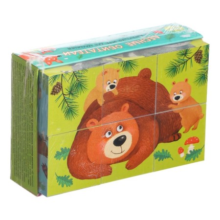 Smart cubes "Forest inhabitants" 6 pieces